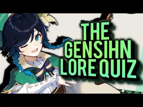 If you are one of the players who fell in love with this game, you will enjoy this Genshin personality test. . Genshin lore quiz